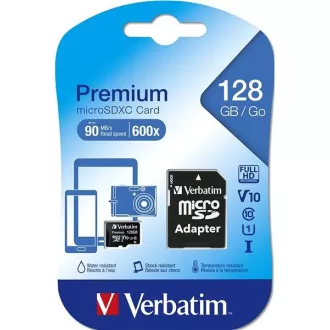 VERBATIM Premium U1 Micro SecureDigital SDXC 128 GB