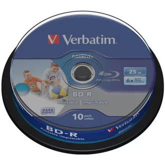 VERBATIM BD-R SL Datalife HTL (paket od 10 komada) Blu-Ray/Spindle/6x/25GB Wide za ispis