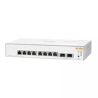 HPE Networking Instant On Switch 8p Gigabit 2p SFP (bez ventilatora) 1930 HPE Networking Instant On Switch 8p Gigabit 2p SFP (bez ventilatora) 1930