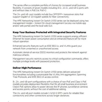 HPE Networking Instant On Switch 8p Gigabit 2p SFP (bez ventilatora) 1930 HPE Networking Instant On Switch 8p Gigabit 2p SFP (bez ventilatora) 1930
