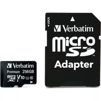 VERBATIM MicroSDXC kartica 256GB Premium, U1 + adapter