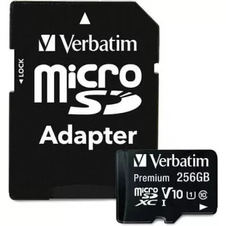 VERBATIM MicroSDXC kartica 256GB Premium, U1 + adapter