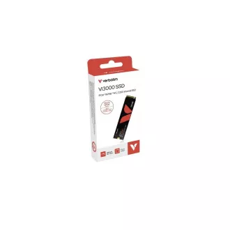 VERBATIM SSD Vi3000 Interni PCIe NVMe M.2 SSD 512 GB, W 2500/ R 3300 MB/s