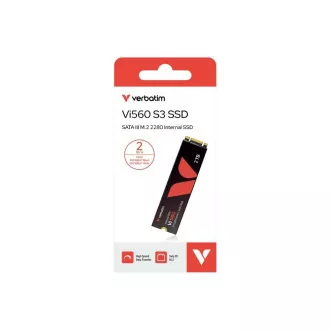 VERBATIM SSD Vi560 S3 M.2 2TB SATA III, B 550/ R 500MB/s