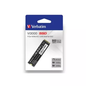 VERBATIM SSD Vi5000 Interni PCIe NVMe M.2 SSD 512 GB, W2500/ R 5000 MB/s