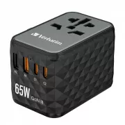 VERBATIM univerzalni putni adapter punjač UTA-05 GaN III, 65 W