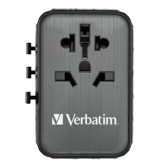 VERBATIM univerzalni putni adapter punjač UTA-05 GaN III, 65 W