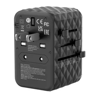 VERBATIM univerzalni putni adapter punjač UTA-05 GaN III, 65 W