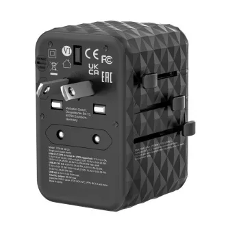 VERBATIM univerzalni putni adapter punjač UTA-05 GaN III, 65 W