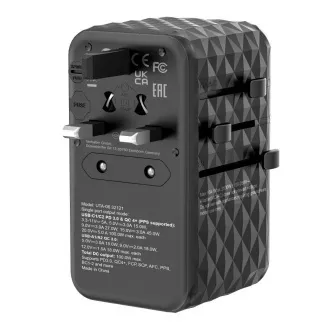 VERBATIM univerzalni putni adapter punjač UTA-06 GaN III, 100 W VERBATIM univerzalni putni adapter punjač UTA-06 GaN III, 100 W