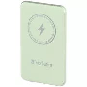 VERBATIM Power bank Charge 'n' Go, magnetski, 5000 mAh, USB-C, zeleni