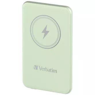 VERBATIM Power bank Charge 'n' Go, magnetski, 5000 mAh, USB-C, zeleni