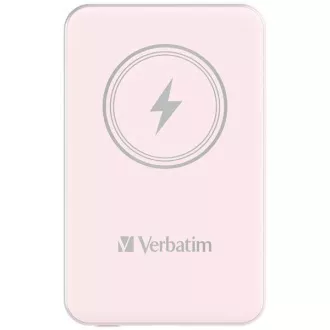 VERBATIM Power bank Charge 'n' Go, Magnetic, 5000 mAh, USB-C, Pink