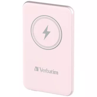 VERBATIM Power bank Charge 'n' Go, Magnetic, 5000 mAh, USB-C, Pink