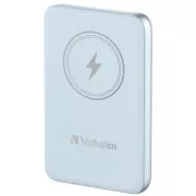 VERBATIM Powerbank Charge 'n' Go, magnetski, 10000 mAh, USB-C, plavi