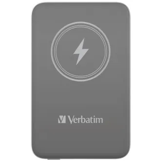 VERBATIM Power bank Charge 'n' Go, magnetski, 10000 mAh, USB-C, sivi