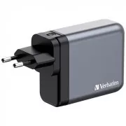 VERBATIM GaN mrežni punjač GNC-200, 200W, 3x USB-C, 1x USB