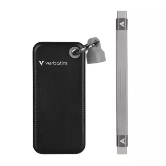 VERBATIM vanjski SSD 1TB Pocket USB3.2 Gen 2, crna/siva