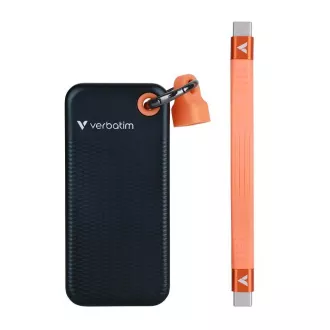 VERBATIM vanjski SSD 1TB Pocket USB3.2 Gen 2, crna/narančasta