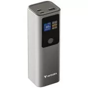 VERBATIM Power bank Charge 'n' Go, 27000 mAh, 2x USB-C 140W, 1x USB-A 18W, siva