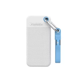 VERBATIM vanjski SSD 1TB džepni SSD, USB-C, bijela boja