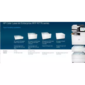 HP Color LaserJet Enterprise Flow MFP M776z (A3, 46 stranica u minuti, USB, Ethernet, ispis/skeniranje/kopiranje, faks, obostrani, tvrdi disk, ladica)