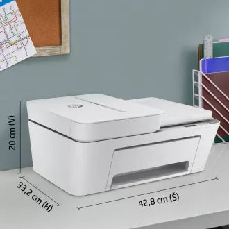 HP All-in-One Deskjet 4120e HP + (A4, 8, 5/5, 5 stranica u minuti, USB, Wi-Fi, BT, ispis, skeniranje, kopiranje, ADF)