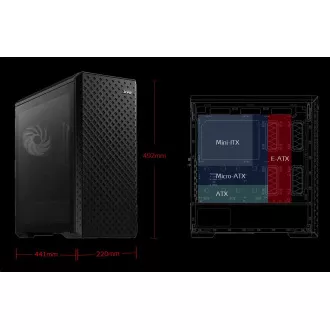 ADATA XPG kućište DEFENDER PRO Mid-Tower, bez napajanja, 3x 120mm ARGB ventilator, crna ADATA XPG kućište DEFENDER PRO Mid-Tower, bez napajanja, 3x 120mm ARGB ventilator, crna