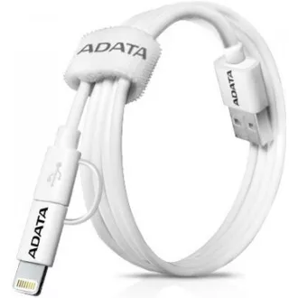 ADATA Sync & Charge Lightning kabel - USB A 2.0, 100cm, plastični, bijeli ADATA Sync & Charge Lightning kabel - USB A 2.0, 100cm, plastični, bijeli