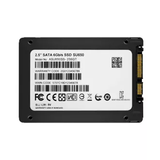 ADATA SSD 256GB Ultimate SU650SS 2.5" SATA III 6Gb/s (R:520/ W:450MB/s)