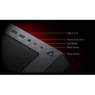 ADATA XPG kućište STARKER AIR Mid-Tower, bez izvora napajanja, 1x 120 mm + 1x 120 mm ARGB, crna