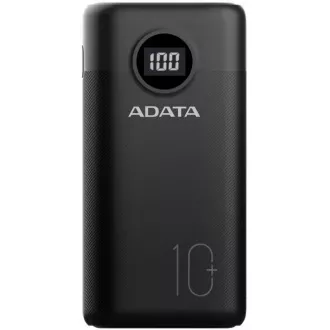 ADATA PowerBank AP10000 - vanjska baterija za mobitel/tablet 10000mAh, crna (37Wh) USB-C ADATA PowerBank AP10000 - vanjska baterija za mobitel/tablet 10000mAh, crna (37Wh) USB-C
