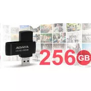 ADATA Flash Disk 256GB UC310, USB 3.2, crni