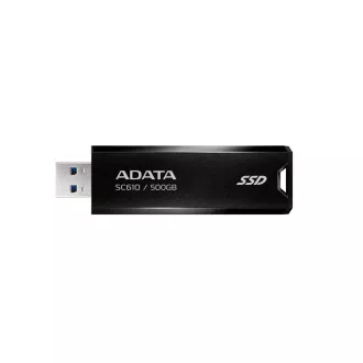 ADATA vanjski SSD 500GB SC610, USB-A 3.2, crni
