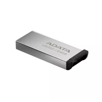 ADATA Flash Disk 64GB UR350, USB 3.2 Dash Drive, metalno crna