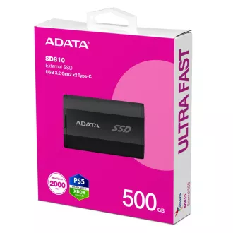 ADATA vanjski SSD 500 GB SD810 USB 3.2 USB-C, crni