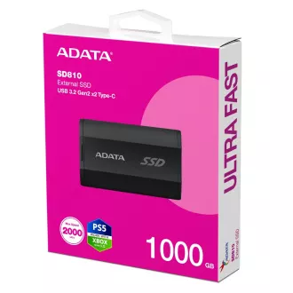 ADATA vanjski SSD 1TB SD810 USB 3.2 USB-C, crni