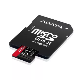 ADATA MicroSDXC kartica 512GB High Endurance UHS-I C10 V30 A2 (R:100/W:85 MB/s) + SD adapter