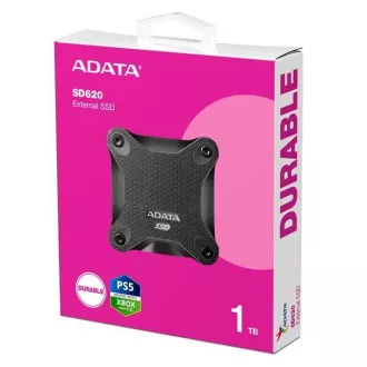 ADATA vanjski SSD 1TB SD620, USB Micro-B, USB 3.2 Gen 2, R:520/W:460MB/s, crni
