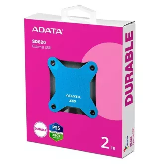 ADATA vanjski SSD 2TB SD620, USB Micro-B, USB 3.2 Gen 2, R:520/W:460MB/s, plavi