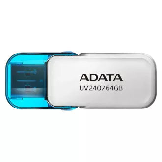 ADATA Flash Disk 64GB UV240, USB 2.0, bijeli