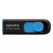 ADATA Flash Disk 512GB UV128, USB 3.2, crno-plavi