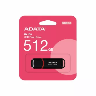 ADATA Flash Disk 512GB UV150, USB 3.2, crni