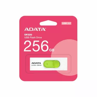 ADATA Flash Disk 256GB UV320, USB 3.2, bijelo-zeleni