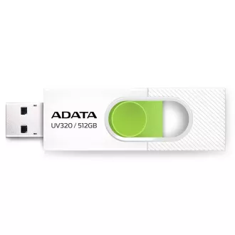 ADATA Flash Disk 512GB UV320, USB 3.2, bijelo-zeleni