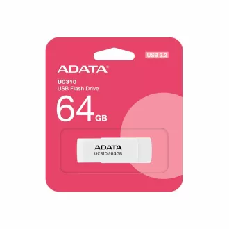 ADATA Flash Disk 64GB UC310, USB 3.2, bijeli