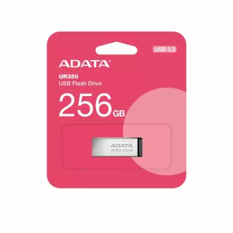 ADATA Flash Disk 256GB UR350, USB 3.2, srebrno-crni