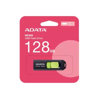 ADATA Flash Disk 128GB UC300, USB-C 3.2, crno-zeleni ADATA Flash Disk 128GB UC300, USB-C 3.2, crno-zeleni