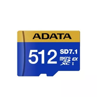 ADATA MicroSDXC kartica 512 GB Premier Extreme SD7.1, U3, C10, V30 (R:800/W:700 MB/s) ADATA MicroSDXC kartica 512 GB Premier Extreme SD7.1, U3, C10, V30 (R:800/W:700 MB/s)