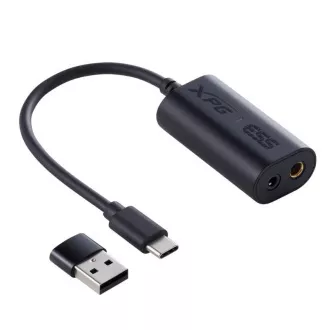 ADATA XPG Gaming slušalice PRECOG STUDIO, žičane, 4,4 mm utičnica, USB, USB-C, crne